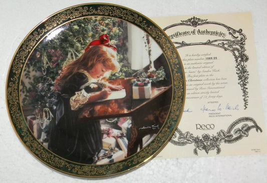 Limited edition xmas plate